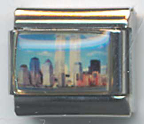 UBERRY Italian Charm Photo World Trade Center Twin Towers u389  