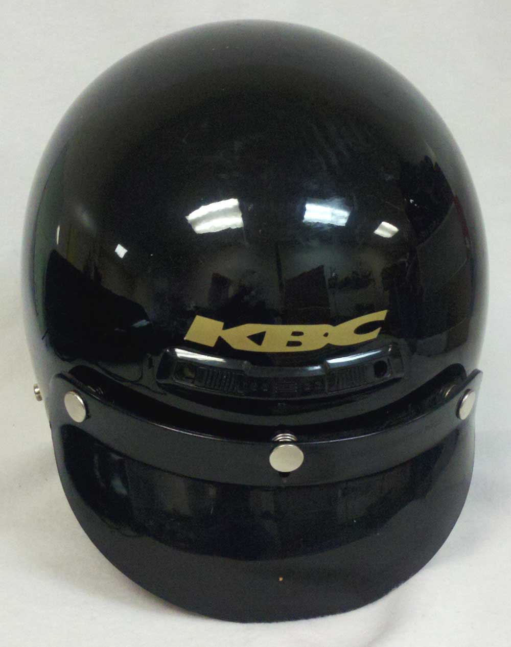 KBC Black Motorcycle Full Helmet with Visor Model TK 101 S Size L cir0002